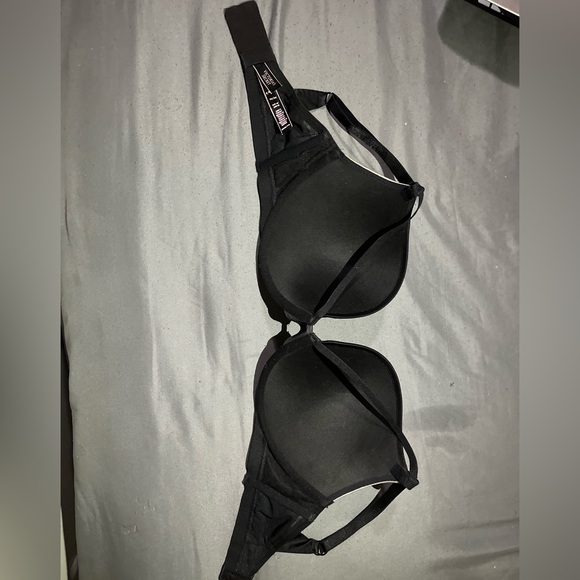 Victoria’s Secret Black & Nude Lace Very Sexy Push-Up Bra 32DDD / F70 - Picture 6 of 11